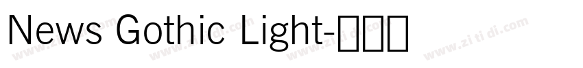 News Gothic Light字体转换